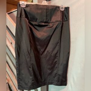 Black Satin Look Skirt size 9 by BCX